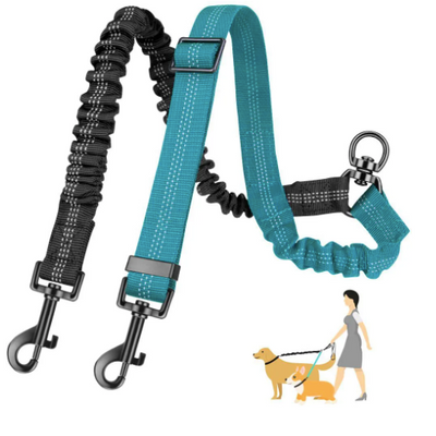 One to Two Dog Traction Rope 2025 New Dog Rope Large and Medium sized Explosion proof Punching Pet Supplies Automatic Scalable High