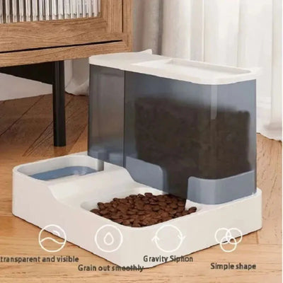 With Food Dog Automatic OUZEY Feeder Water Fountain Pet Items Large Capacity Raised Stand Dish Bowl For Cat Drinker