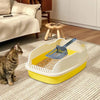 Large Open Cats Litter Box Cats Sand Box Kitty Litter Pan Pets Accessories