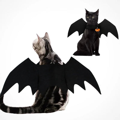 Fashion Cat Clothes Bat Wings Funny Dog Costume Artificial Wing Pet Cosplay Prop Halloween Christmas Cat Costume Pet Products