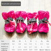 4pcs/set Waterproof Pet Dog Shoes Anti-slip Rain Boots Footwear for Small Cats Dogs Puppy Dog Pet Booties Pet Paw Accessories